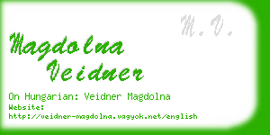 magdolna veidner business card